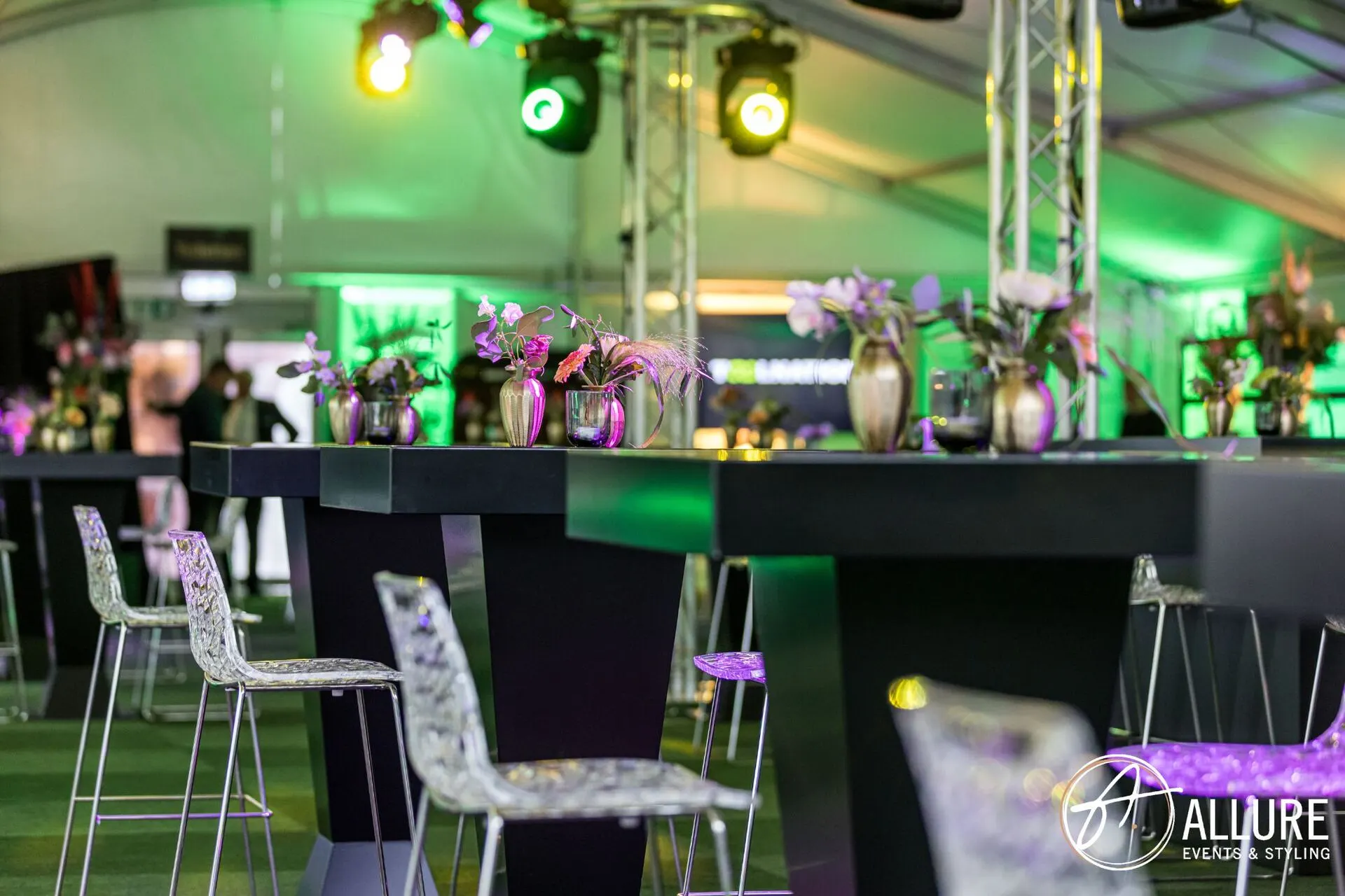 Voorbereidingen en opbouw van een event van Allure